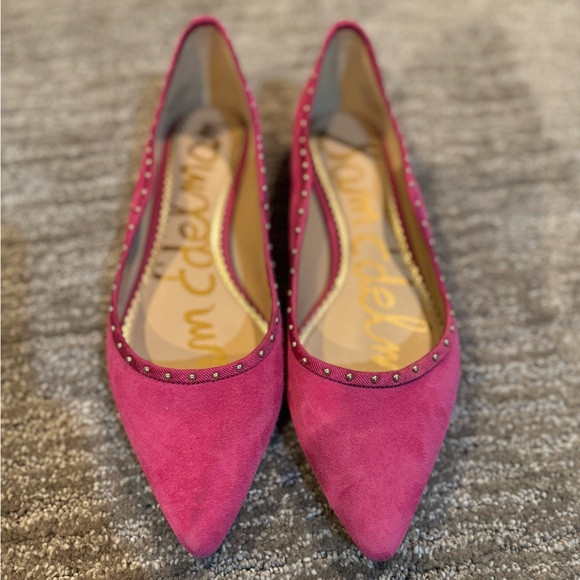 Sam Edelman Shoes - Hot pink suede- Sam Edelman Flats